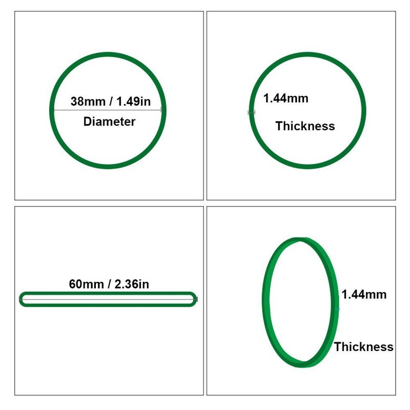 Hamosky Rubber Band Paper Bills Dollars Money Elastic Stretchable Bands 500Pcsï¼ŒSize 38mm /1.49 Inches (Green) - Image 3